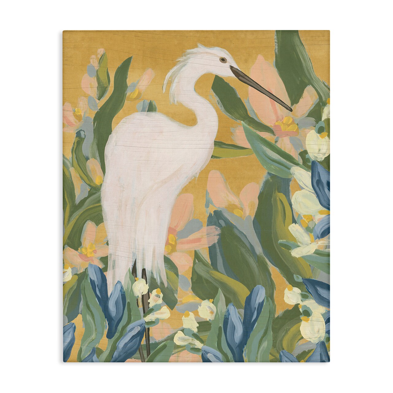 Stupell Industries Egret & Lake Vegetation Canvas Design By June Erica Vess
